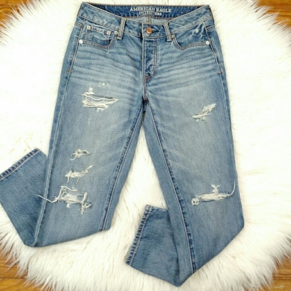 American Eagle Outfitters Denim - American Eagle Button Fly Distressed Boy Crop Jean